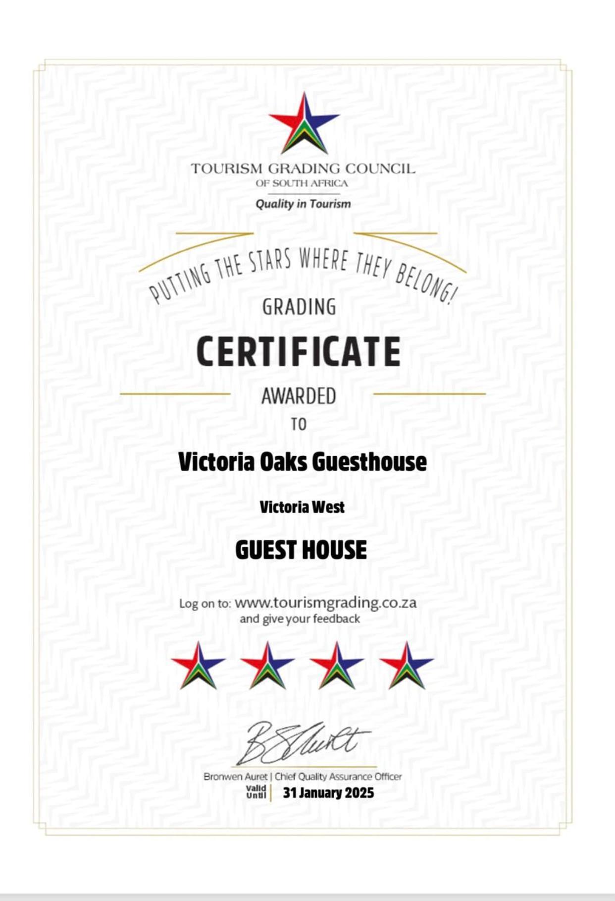 Victoria Oaks Guesthouse Victoria West Bagian luar foto